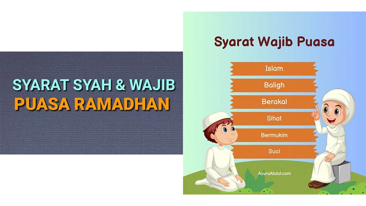 syarat syarat puasa ramadhan syarat syarat puasa ramadhan