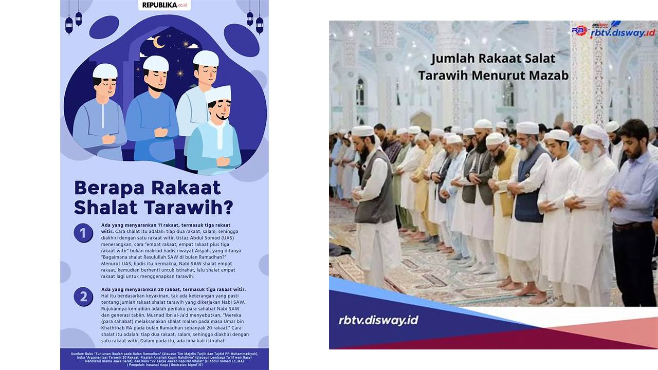 tarawih ada berapa rakaat