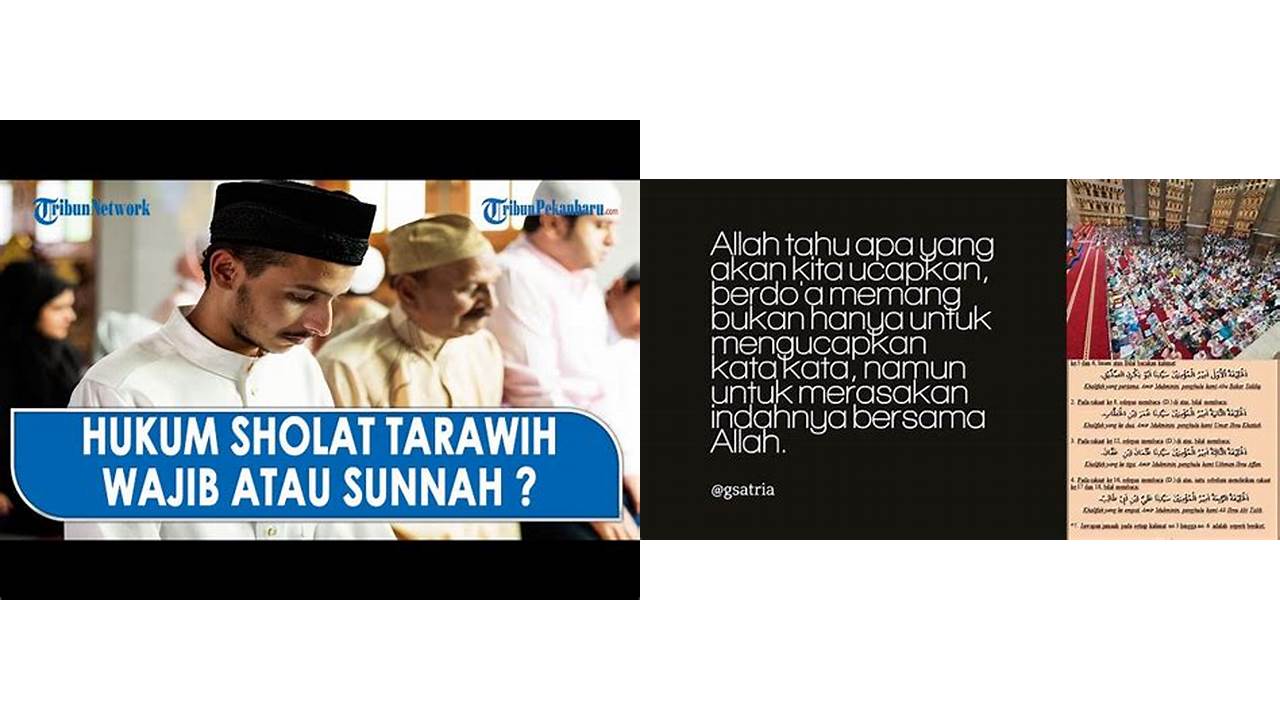 tarawih wajib atau sunnah