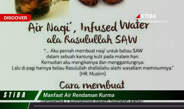 Temukan 8 Manfaat Air Rendaman Kurma yang Wajib Kamu Intip